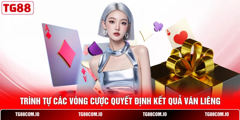 Trình tự các vòng cược quyết định kết quả ván Liêng 